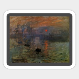 Impression, Sunrise by Claude Monet Sticker